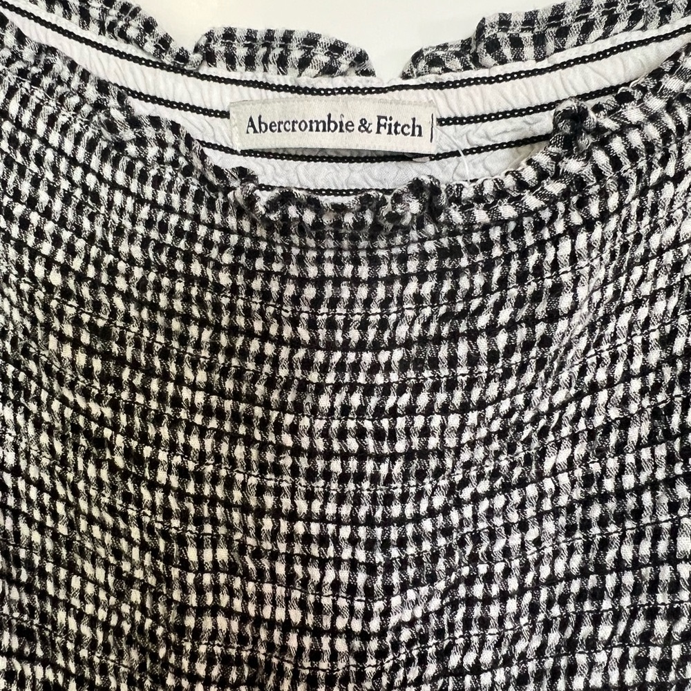 Abercrombie Long Sleeve Smocked Mini Dress (Small) - Picture 7 of 7